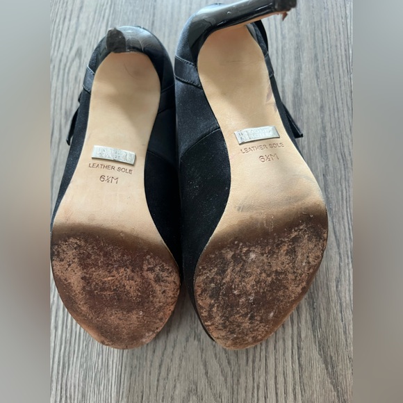 Badgley and Mishka black heels with a bow - Picture 3 of 4